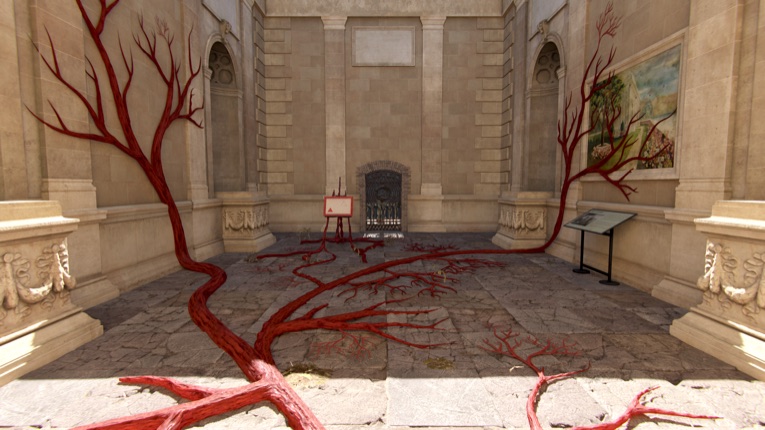 Abandoned museum interior